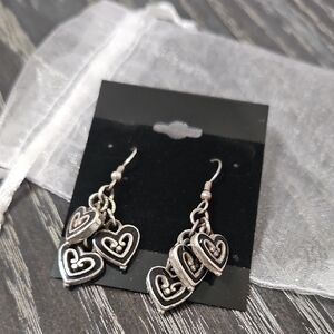 Brighton 3 Heart Dangle Earrings